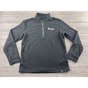 Stio Mens Quarter Zip Fleece Pullover Habitat for Humanity Gray Large